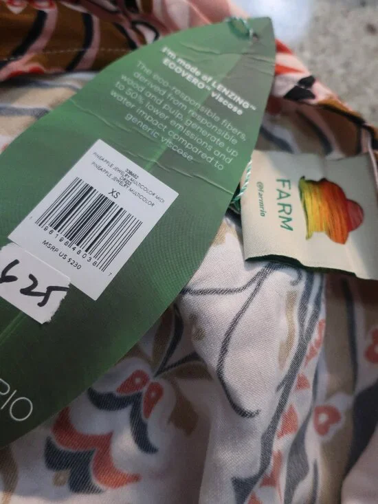 NWT Womens Farm Rio (Item- 625) Multicolor Pineapple Jewelry Maxi Dress XS - Picture 11 of 15